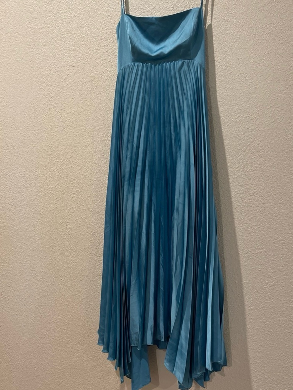 Abercrombie & Fitch Satin Slip Dress in Light Blue